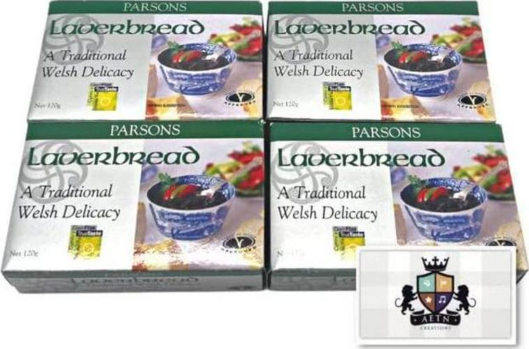 AETN Creations Parsons Laverbread Bundle Pack Consist Of 4x120g Plus Fridge Magnet Nutritious Welsh Delicacy