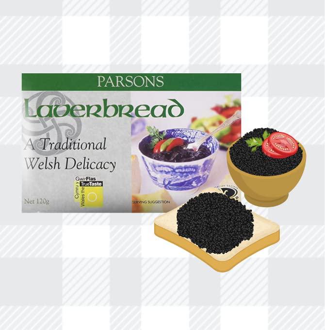 AETN Creations Parsons Laverbread Bundle Pack Consist Of 4x120g Plus Fridge Magnet Nutritious Welsh Delicacy