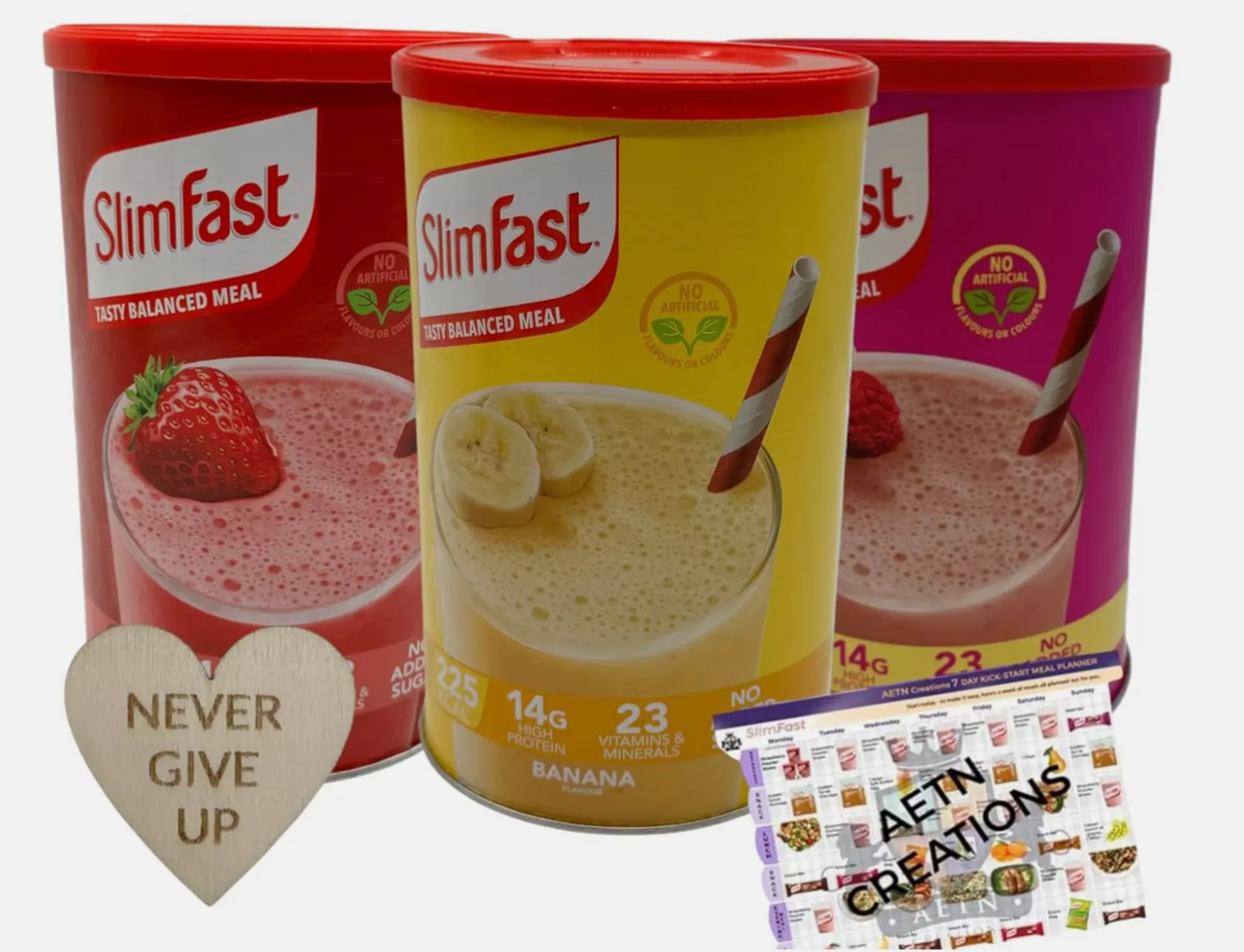 SlimFast Meal Replacement Shakes, Strawberry, Banana, Raspberry & White Choc