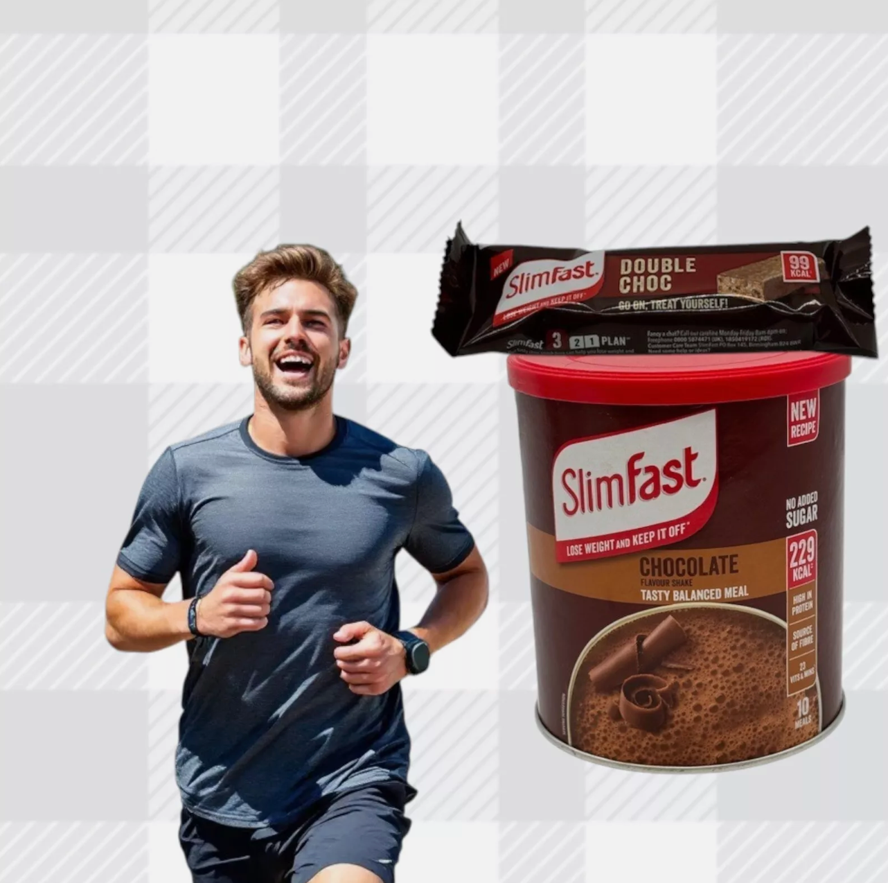 Meal Replacement Slim Fast Shake Powder - Chocolate 4x 10 Servings (total 40)