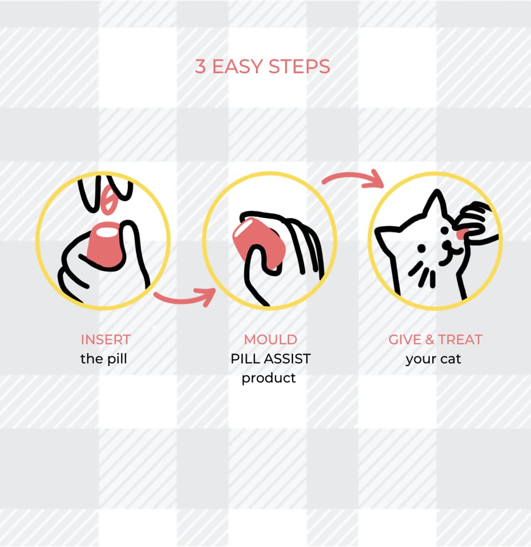 Cat Pill Assist Bundle 2x45g Plus AETN Chicken Cat Treat, Stress-Free Cat Medicating