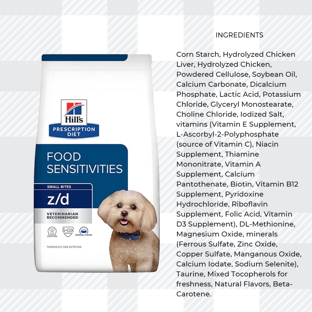 AETN Creations Hill's Perscription Diet Z/D Mini Dry Dog Food Sensitivities 1kg with AETN Jerky Treat