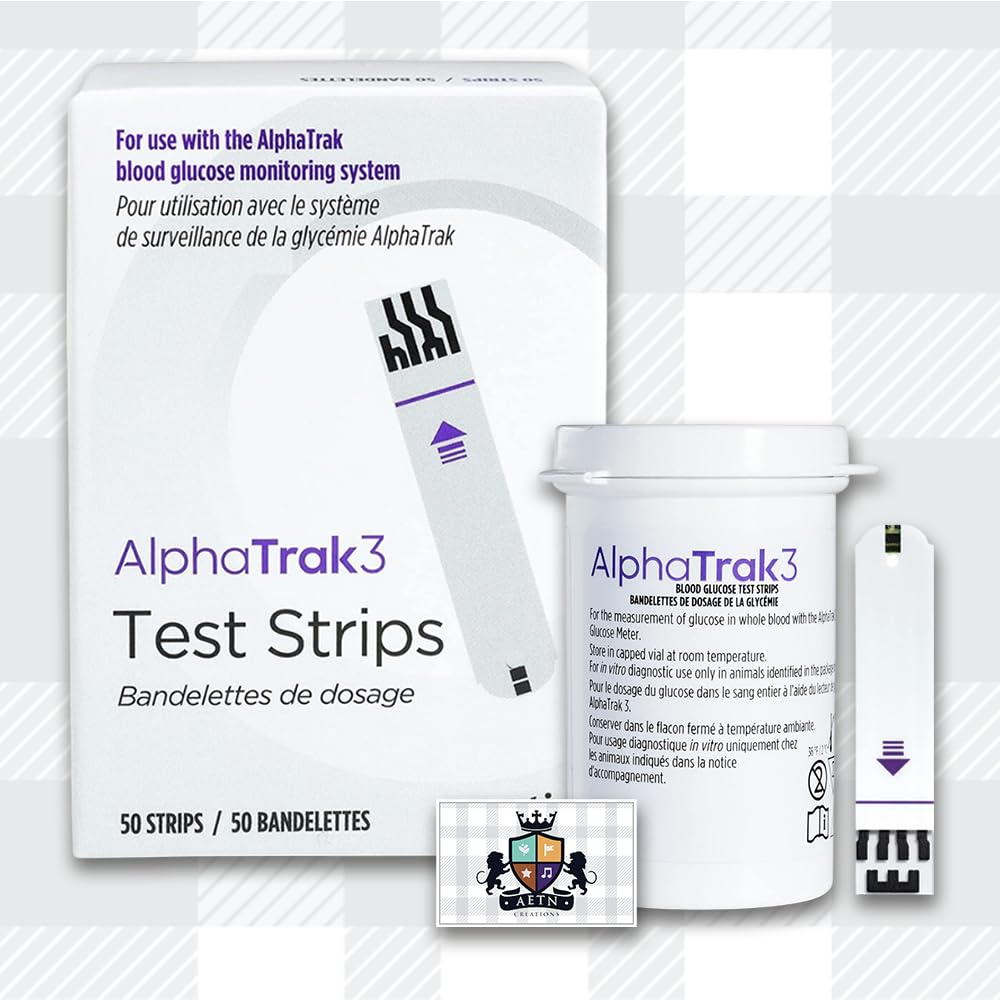 AETN Creations Alphatrak 3 Test Strips Pack of 50 Trusted, Veterinary Approved