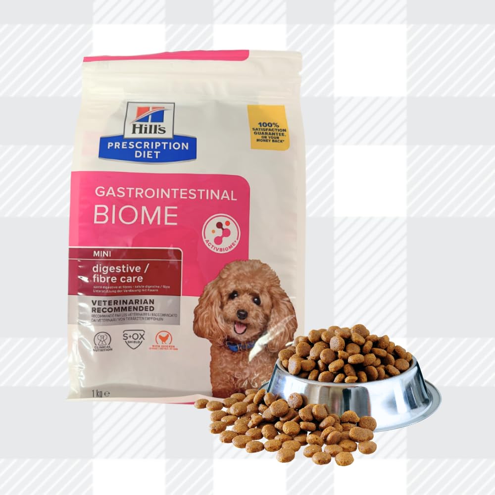 AETN Creations Gastrointestinal Biome Mini Dog Bundle 1kg Dry Food with AETN Chicken Jerky Treat, Promotes Optimal Digestion for Small Breed Dogs