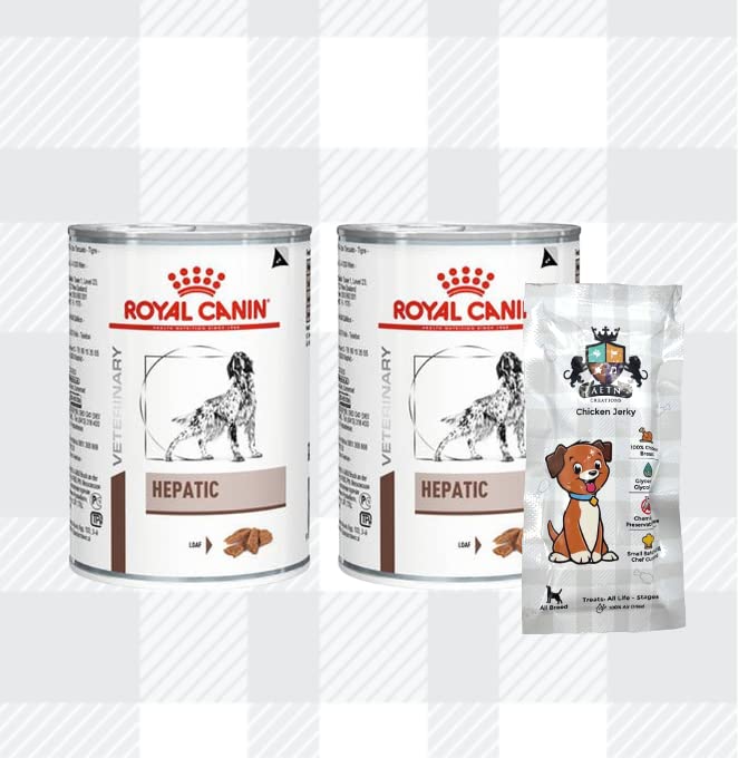 AETN Creations Hepatic Adult Dog Food Pack 2x420g Wet Food in Loaf Support Your Canine Companion's Liver Health Comes with AETN Chicken Jerky Dog Treat