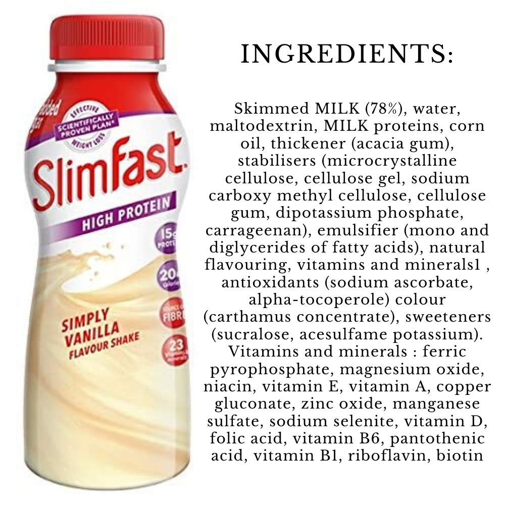 Slimfast Protein Mixed Multi Shake, Pack 30 X 325Ml Milkshakes