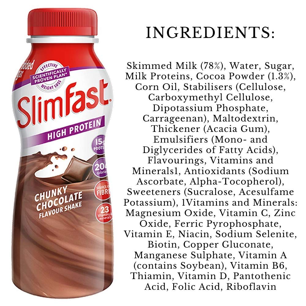 Slimfast Protein Mixed Multi Shake, Pack 30 X 325Ml Milkshakes