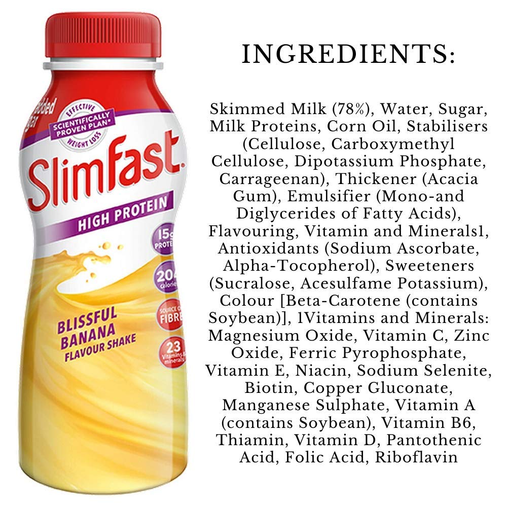 Slimfast Protein Mixed Multi Shake, Pack 30 X 325Ml Milkshakes
