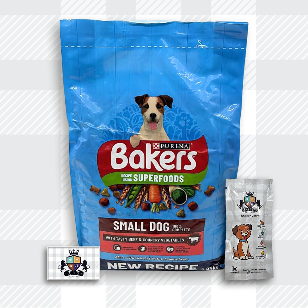 Small Dog Food Delicious and Nutritious Pack with Premium Beef and Nutrient-Rich Vegetables 2.85Kg Superfood with AETN Jerky Treat