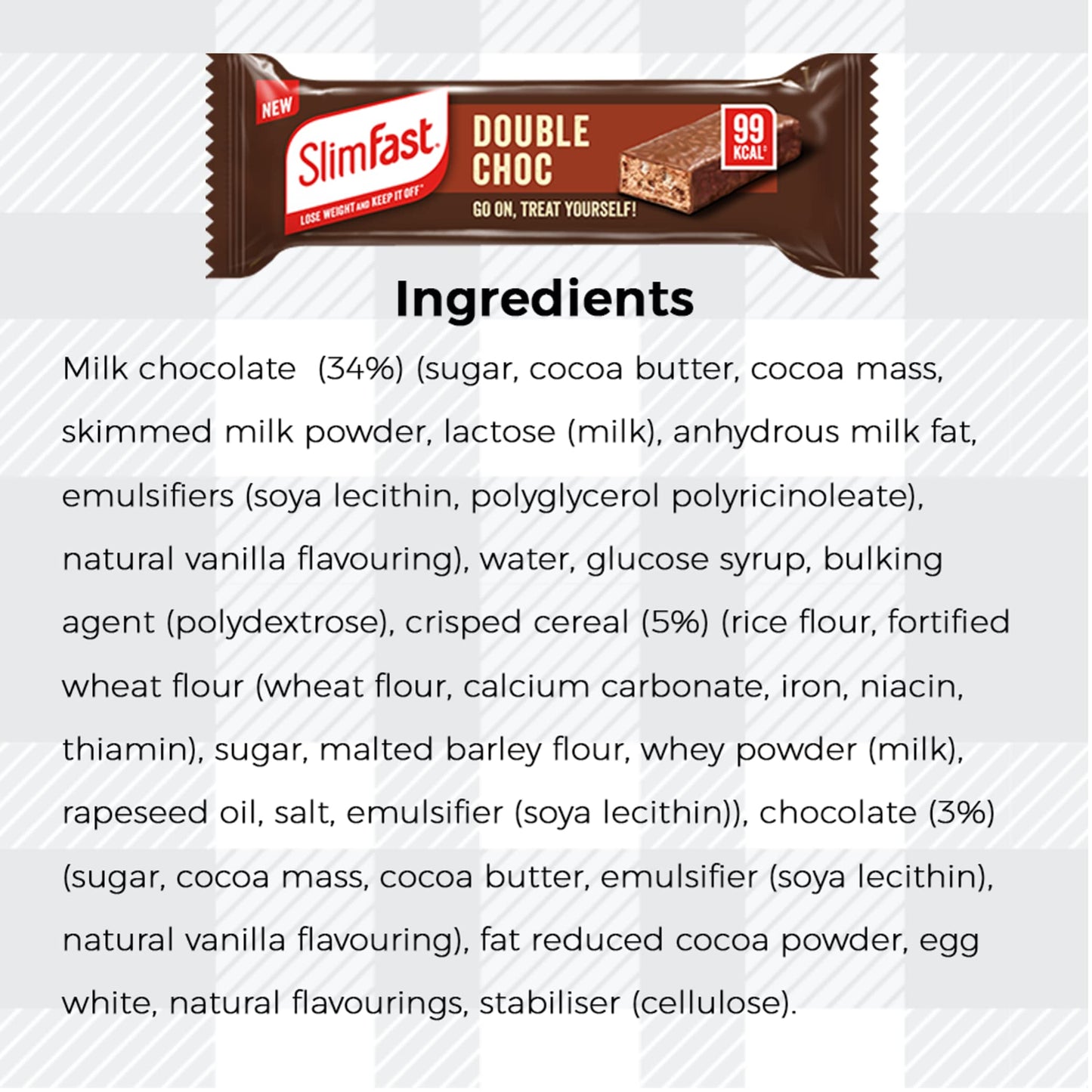 AETN Creations Slim Fast Mixed Pack of 6x25g Snack Bars 2 Choco Caramel, 2 Strawberry Chocolate, 2 Double Chocolate with AETN Fridge Magnet High in Protein and Low in Calories