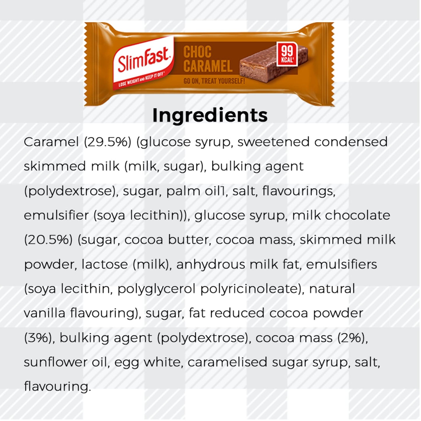 AETN Creations Slim Fast Mixed Pack of 6x25g Snack Bars 2 Choco Caramel, 2 Strawberry Chocolate, 2 Double Chocolate with AETN Fridge Magnet High in Protein and Low in Calories