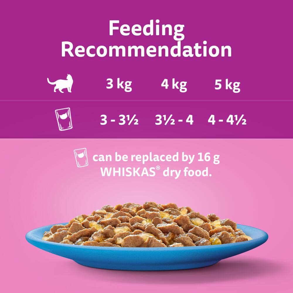 Whiskas 1+ Adult Cat Fish Selection Pouches in Jelly, 40 x 85 g