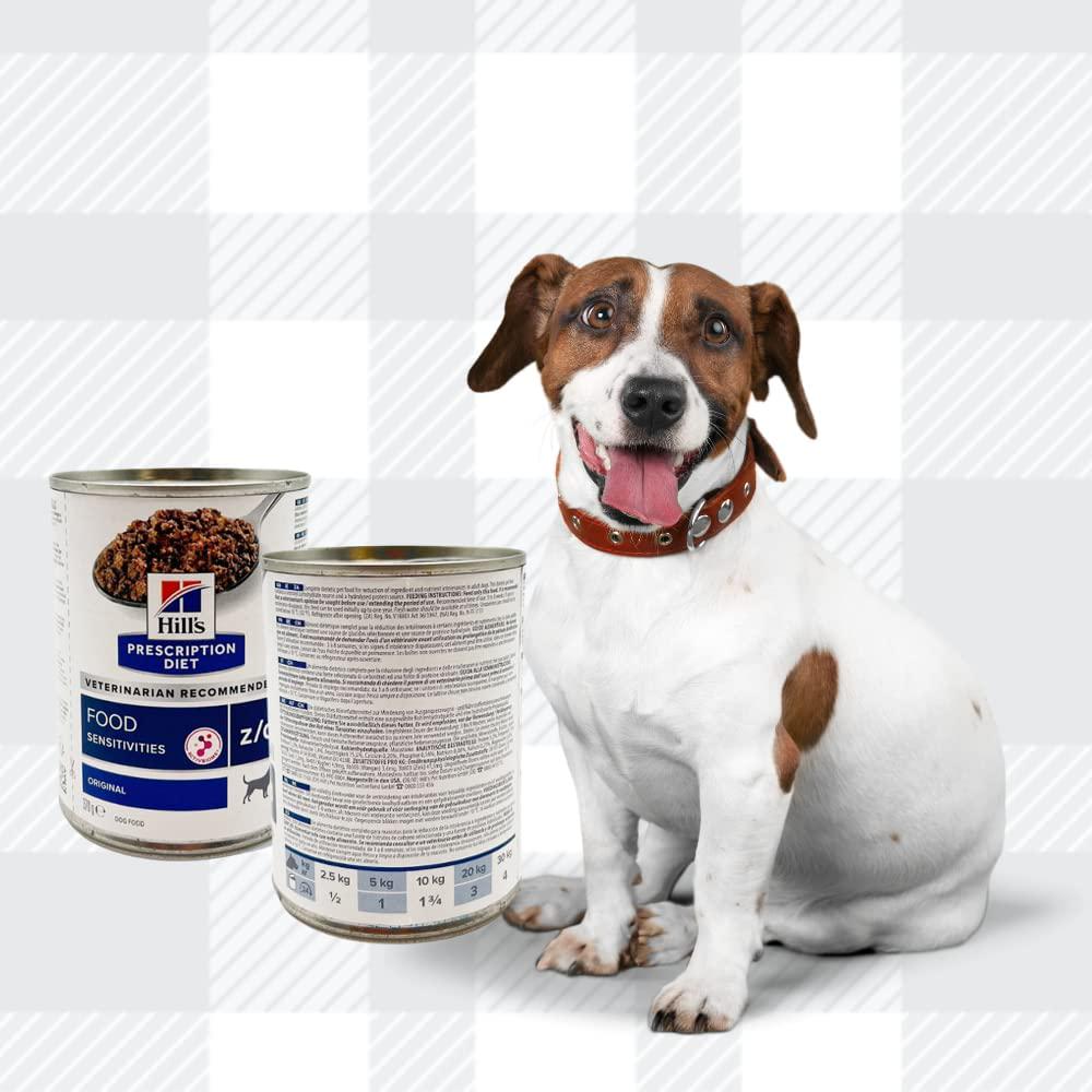 AETN Creations Prescription Diet Z/D Skin Food Sensitivities Wet Dog Pack 6x370g Tins Plus Jerky Treat For Adult Dogs With Allergies