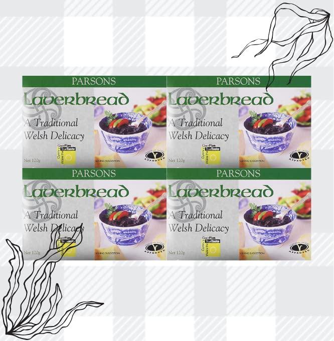 AETN Creations Parsons Laverbread Bundle Pack Consist Of 4x120g Plus Fridge Magnet Nutritious Welsh Delicacy
