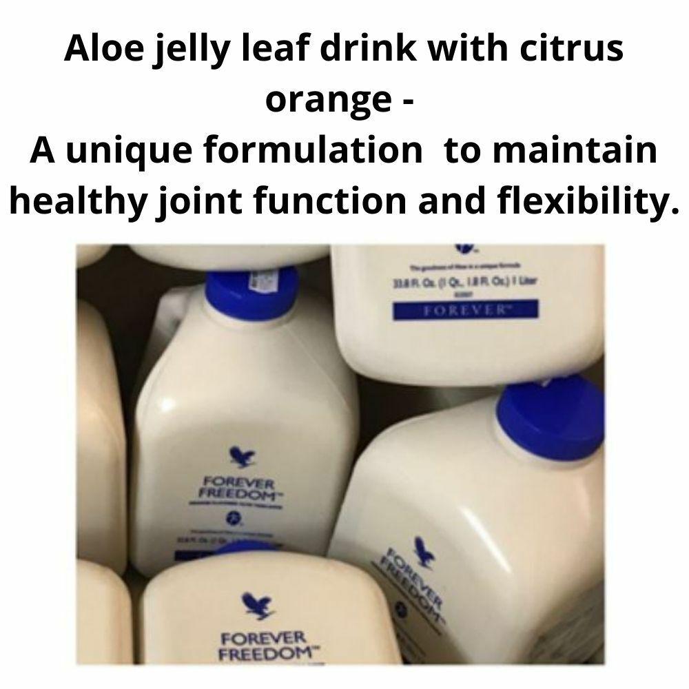 Forever Freedom Orange Flavoured Aloe Vera Juice Gel Drink 1 Litre