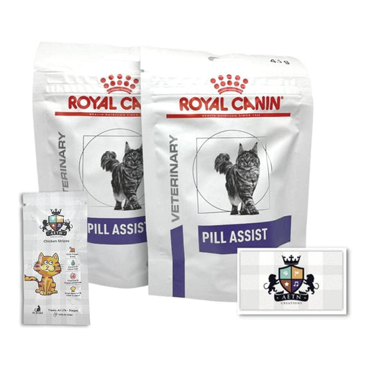 Cat Pill Assist Bundle 2x45g Plus AETN Chicken Cat Treat, Stress-Free Cat Medicating