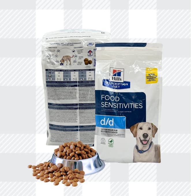 AETN Creations Prescription Diet D/D Food Sensitivities Duck and Rice 1.5kg Dry Dog Food plus AETN Jerky Treat, Helps Food Intolerance and Supports Skin