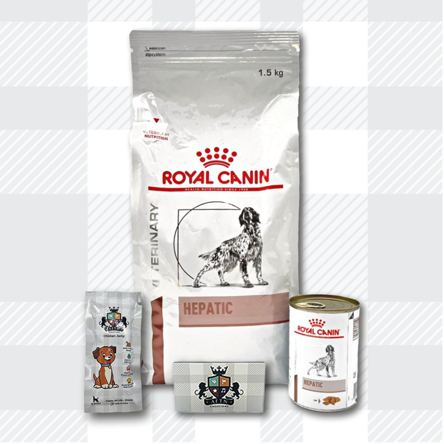 AETN Creations Hepatic Adult Dog Mixed Pack 1.5kg Dry and 1x420g Wet in Loaf plus AETN treat Support your Canine Companion's Liver Health