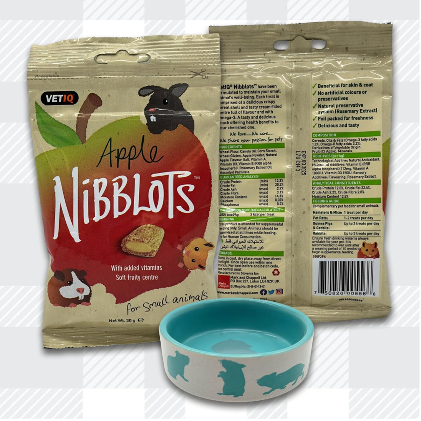 AETN Creations Complete Hamster Care Kit: Premium Dry Food, Delectable Treats, Feeding Bowl, and Adorable Fridge Magnet by AETN Creations