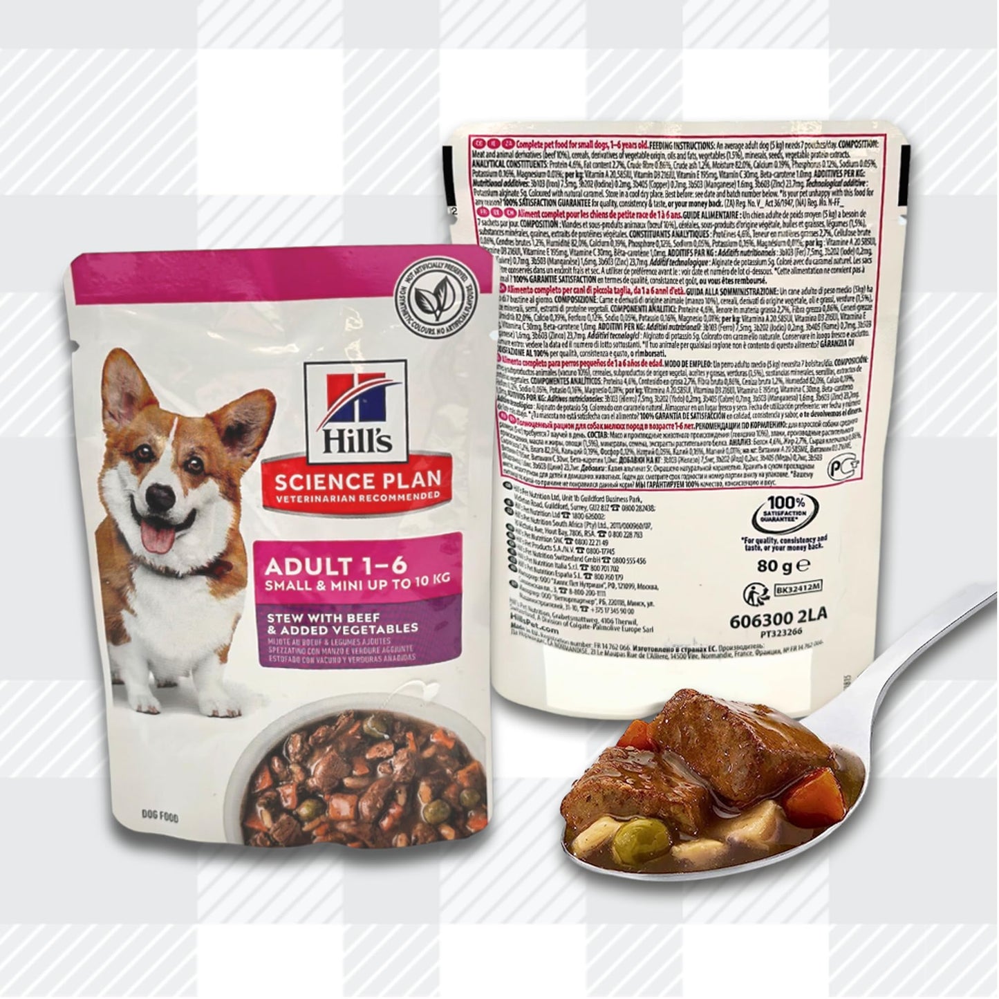 AETN Creations Hills Small Mini Adult Dog Food Bundle 1.5kg + 2x80g Wet Pouches plus AETN Jerky Treat