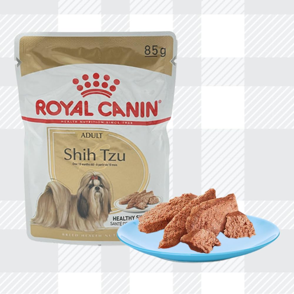 AETN Creations Complete Shih Tzu Care Bundle 1.5kg Dry Dog Food + 2x85g Wet Pouches with AETN Jerky Dog Treat