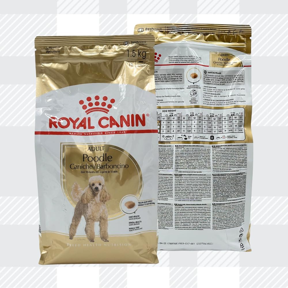 AETN Creations Complete Poodle Care Bundle 1.5kg Dry Dog Food + 2x85g Wet Pouches with AETN Jerky Dog Treat