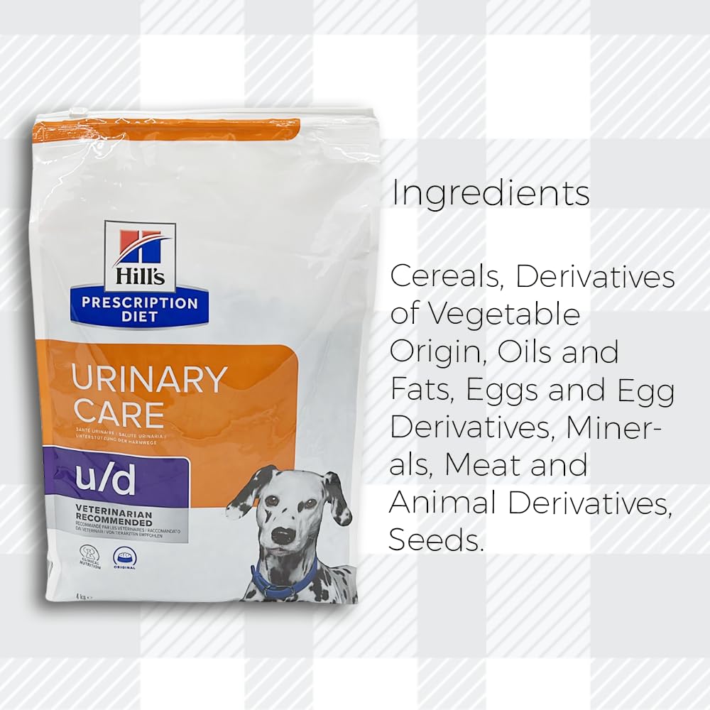 AETN Creations Diet U/D Urinary Care Dry Food for Adult Dogs Veterinary 4kg with AETN Jerky Dog Treat