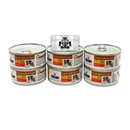 AETN Creations 6x156g Cans Adult Wet Diet Food Canine/Feline a/d Restorative Care In Chicken Flavour