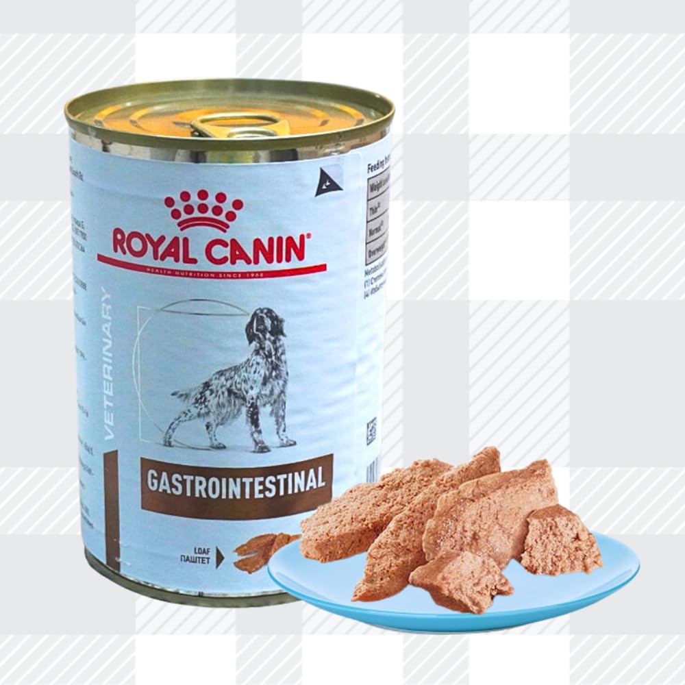 6x400g Wet Gastrointestinal in Loaf Veterinary Diet Dog Food for Adult Dogs with Digestive Sensitivities + Jerky Treat