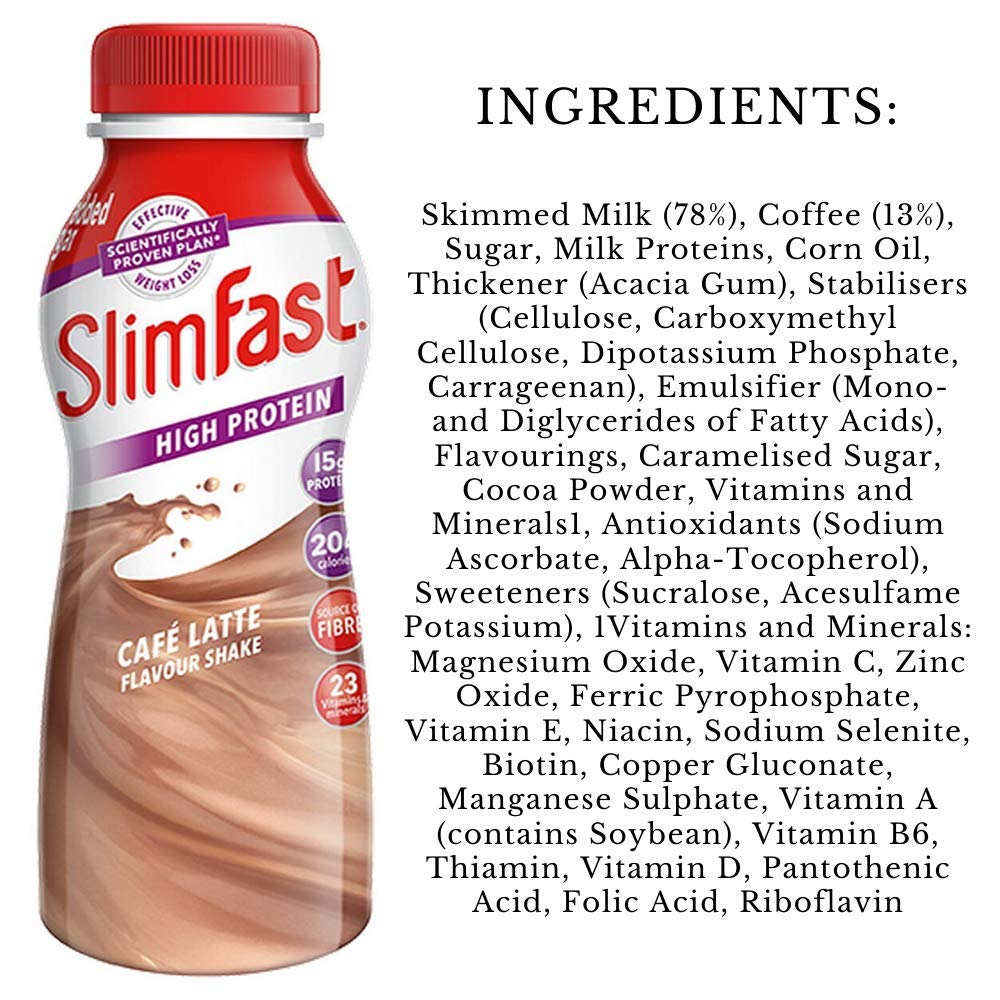 Slimfast Protein Mixed Multi Shake, Pack 30 X 325Ml Milkshakes
