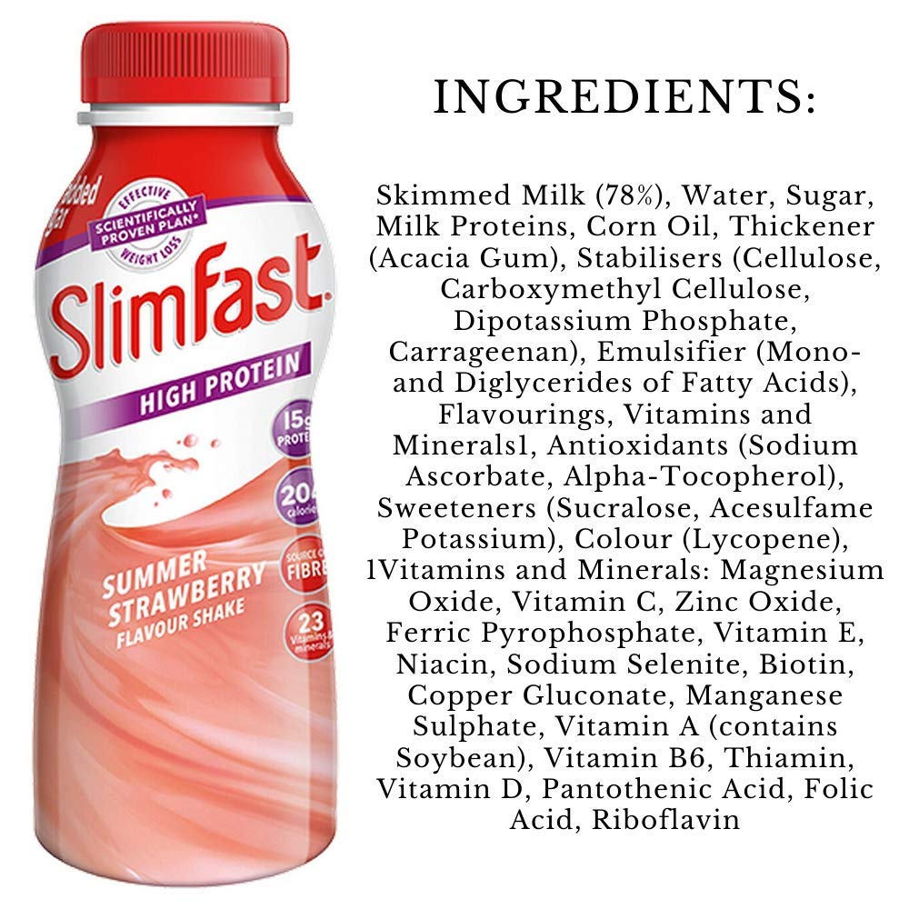 Slimfast Protein Mixed Multi Shake, Pack 30 X 325Ml Milkshakes