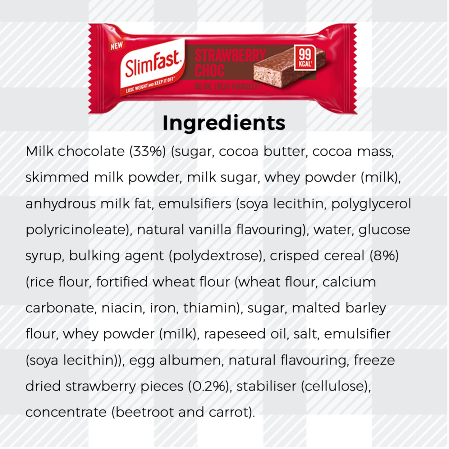 AETN Creations Slim Fast Mixed Pack of 6x25g Snack Bars 2 Choco Caramel, 2 Strawberry Chocolate, 2 Double Chocolate with AETN Fridge Magnet High in Protein and Low in Calories