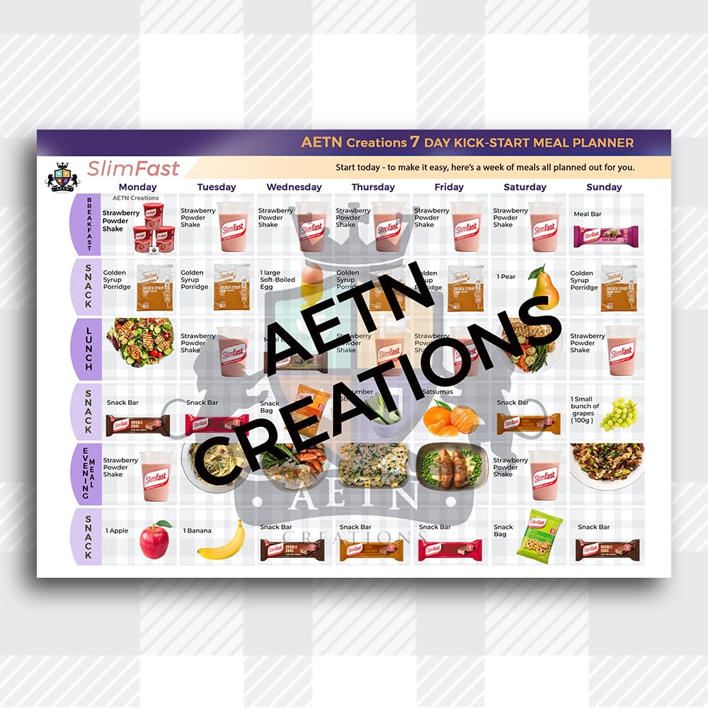 AETN Creations Slim Fast Meal Replacement Diet Snack Bars Ultimate Variety Box 24 Bars Each less than 100 Calories with the AETN waist tape measure