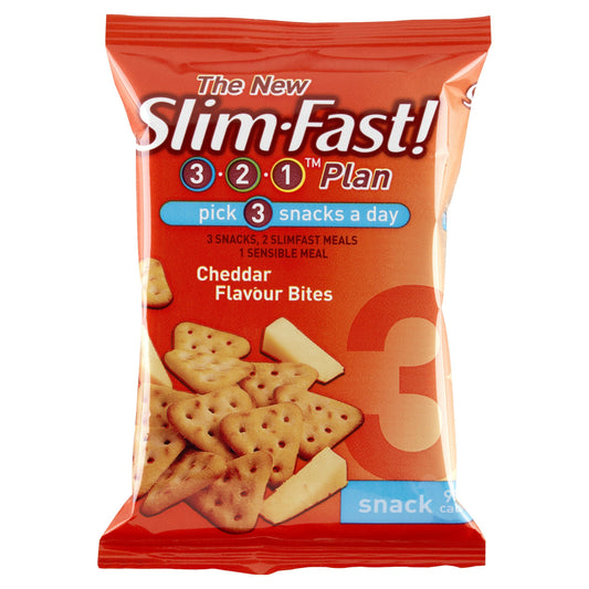 SlimFast Cheddar Bites Snack Bag 22 g - Pack of 12