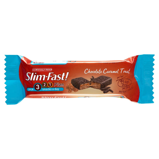 SlimFast Snack Bar Chocolate Caramel Treat 26 g - Pack of 24