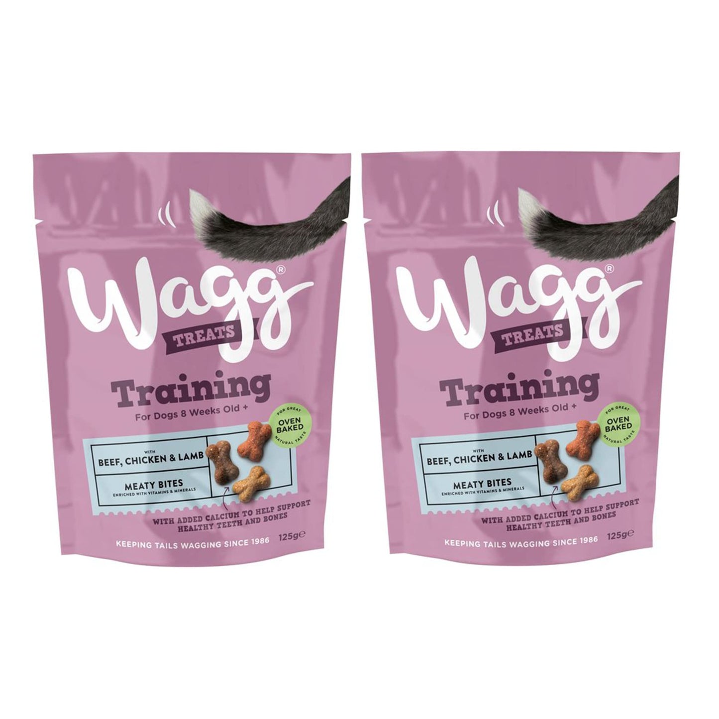 Wagg Dog Training Treats with Beef Chicken & Lamb 125g (2 Pack)
