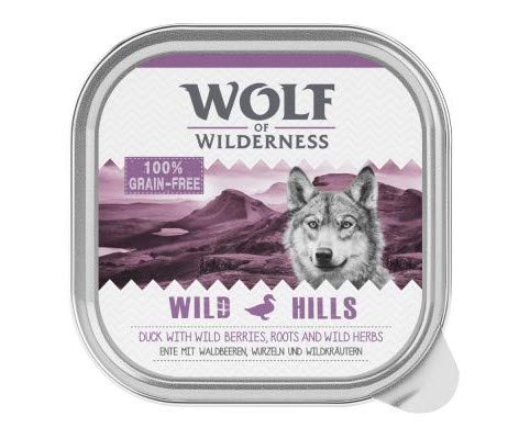 Wolf of Wilderness Adult Classic 6 x 300g Mixed Pack 4 Varieties Mono Protein Wet Dog Food with Grain Allergy Tray Grain-free