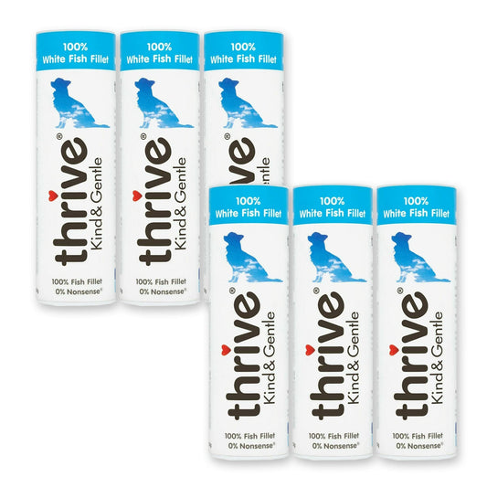 thrive Kind & Gentle 100% White Fish Dog Treats 15g (PACK OF 6)