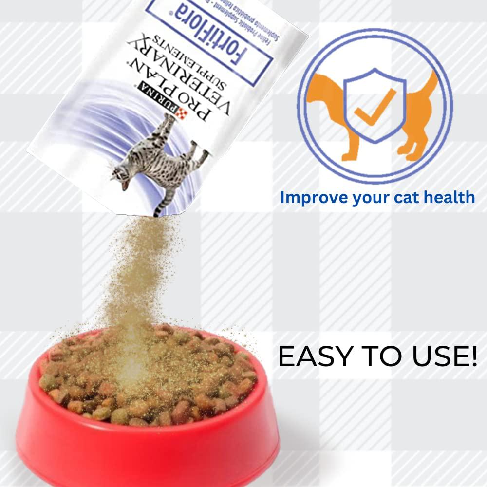 FortiFlora Powder Supplement Bundle Pack Consist Of Two Boxes In 30 Sachets Each Purina And AETN Creations Fridge Magnet Probiotic The Dietary Management Cat With Diarrhoea