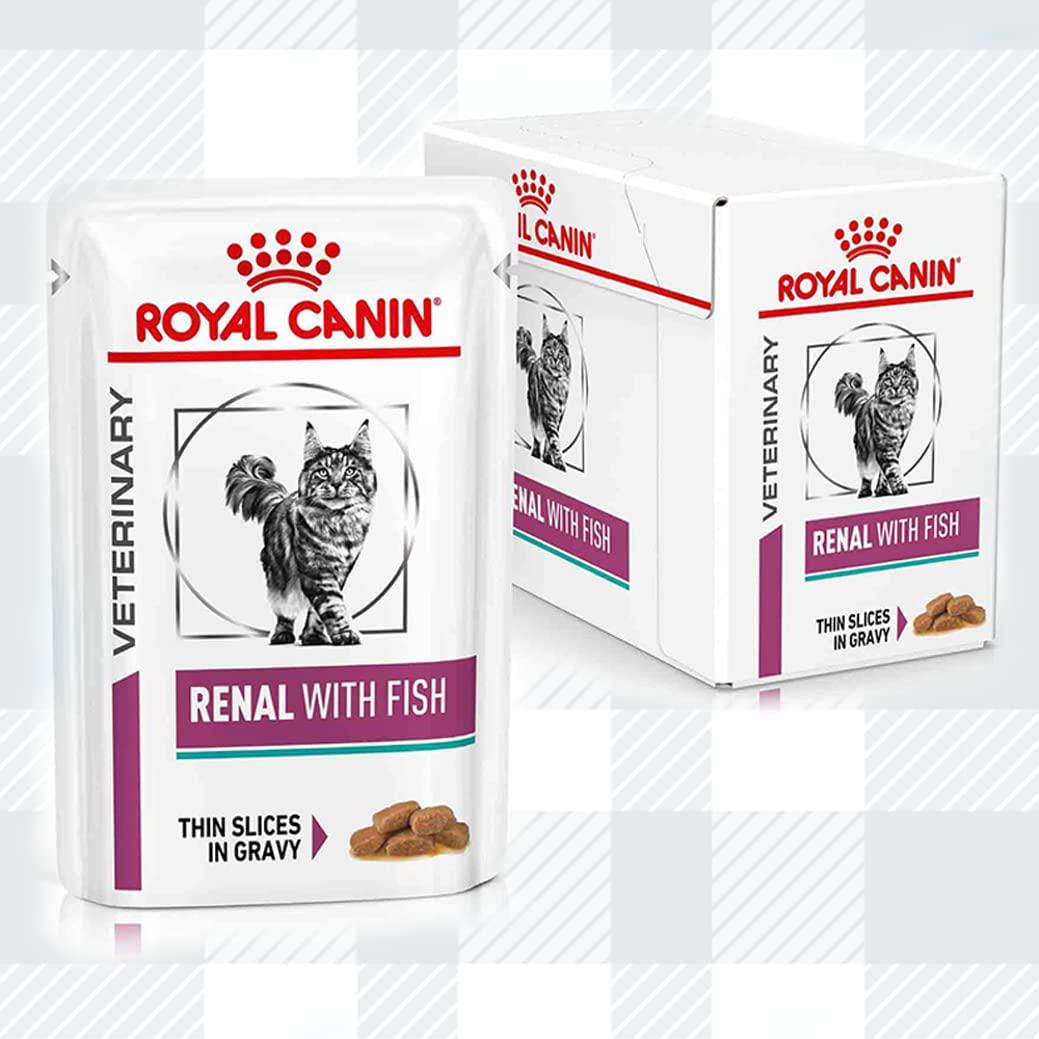 Renal Cat Mix Wet Food Bundle Pack 6x85g Pouches In Beef, Salmon, Chicken Flavour Gravy And AETN Creations Fridge Magnet Mixed Feed For Felines With Chronic Kidney Disease