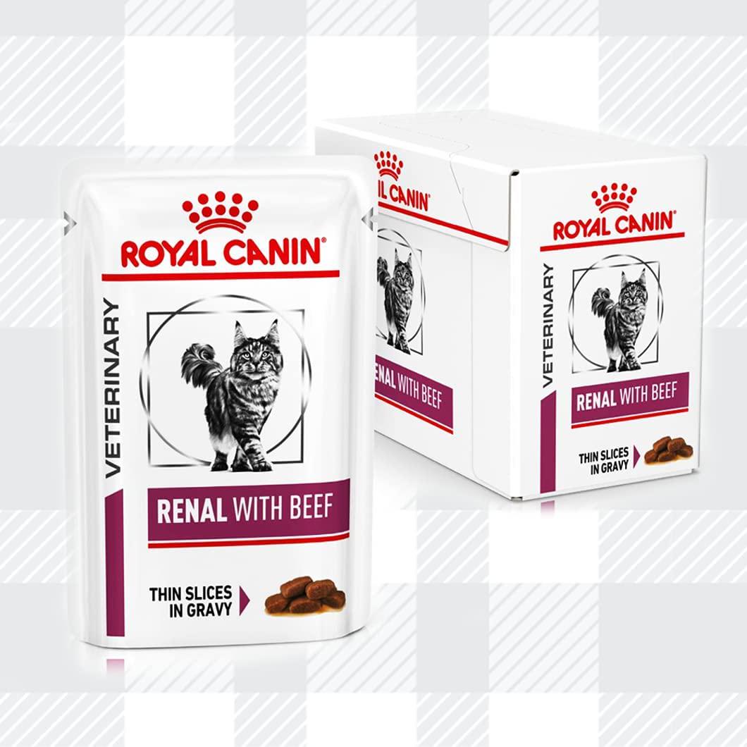 Renal Cat Mix Wet Food Bundle Pack 6x85g Pouches In Beef, Salmon, Chicken Flavour Gravy And AETN Creations Fridge Magnet Mixed Feed For Felines With Chronic Kidney Disease