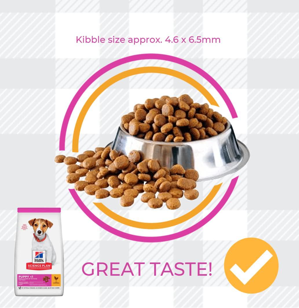 Small And Mini Puppy Dry Dog Food Pack Of Two Bags 1.5kg In Chicken Flavour Supports Immunity Healthy Growth For Breed Dogs Plus AETN Creations Fridge Magnet