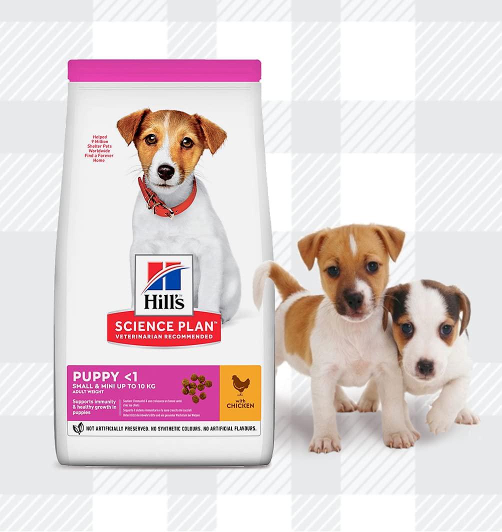 Small And Mini Puppy Dry Dog Food Pack Of Two Bags 1.5kg In Chicken Flavour Supports Immunity Healthy Growth For Breed Dogs Plus AETN Creations Fridge Magnet